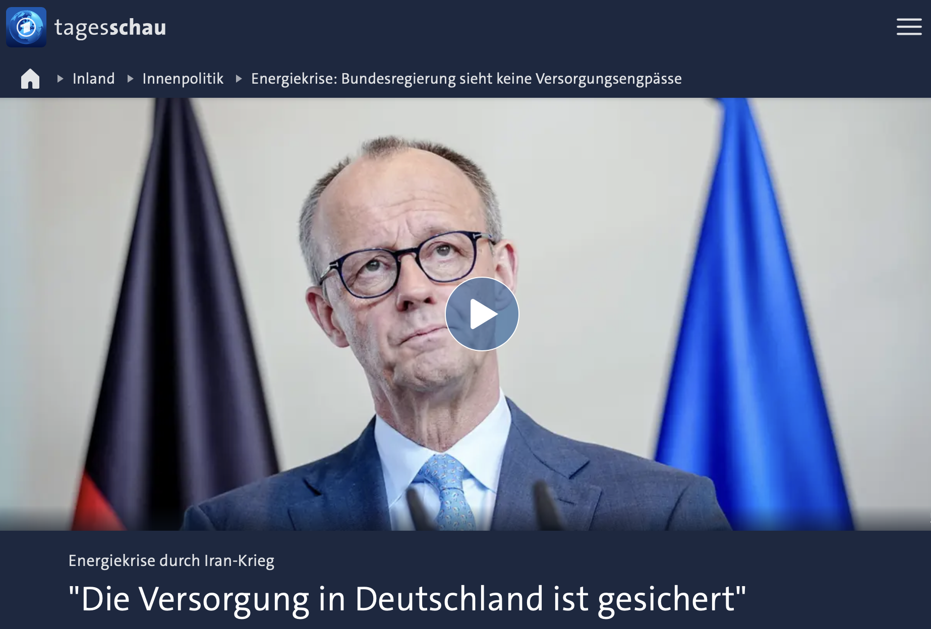 Energiekrise: Bundesregierung sieht keine Versorgungsengpässe
